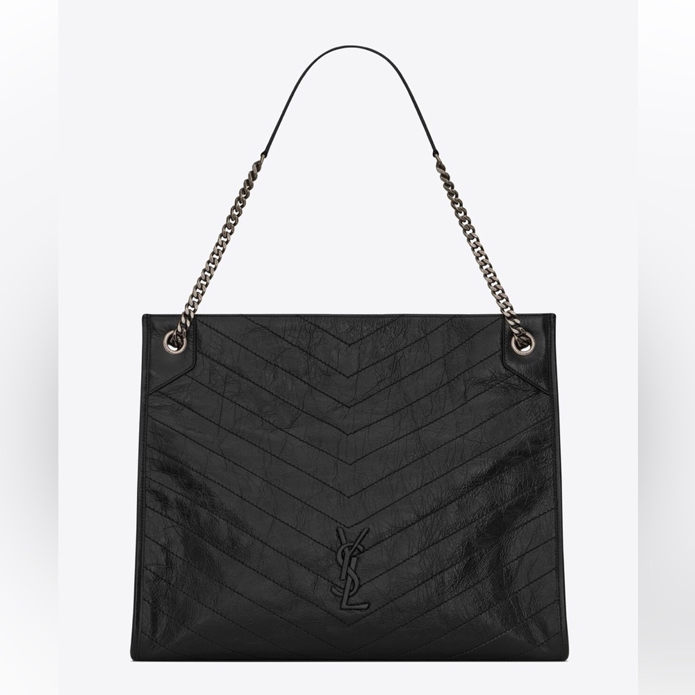 YSL NIKI LARGE SHOPPING IN CRINKLED VINTAGE LEATHER